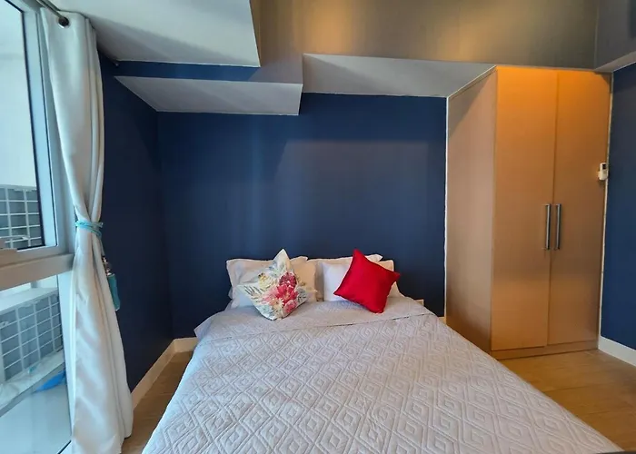 公寓 Bgc Uptown Parksuites Modern 1br With Balcony 300mbps *