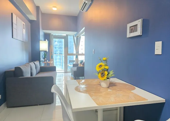公寓 Bgc Uptown Parksuites Modern 1br With Balcony 300mbps